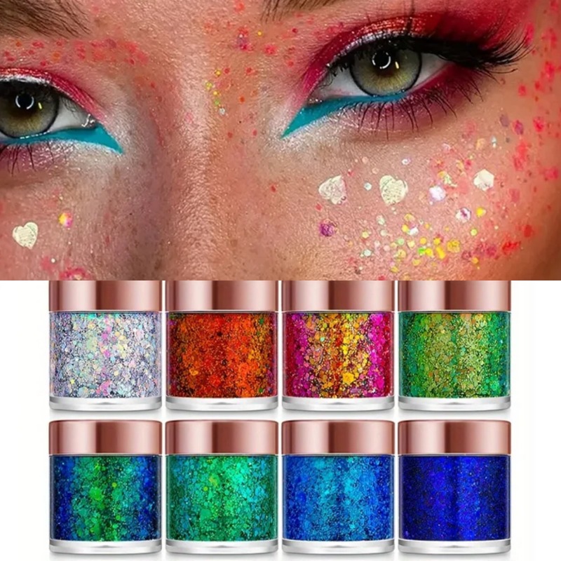 Eyeshadow Glitter Pigment - 1 PC Sequins Body Glitter GEL