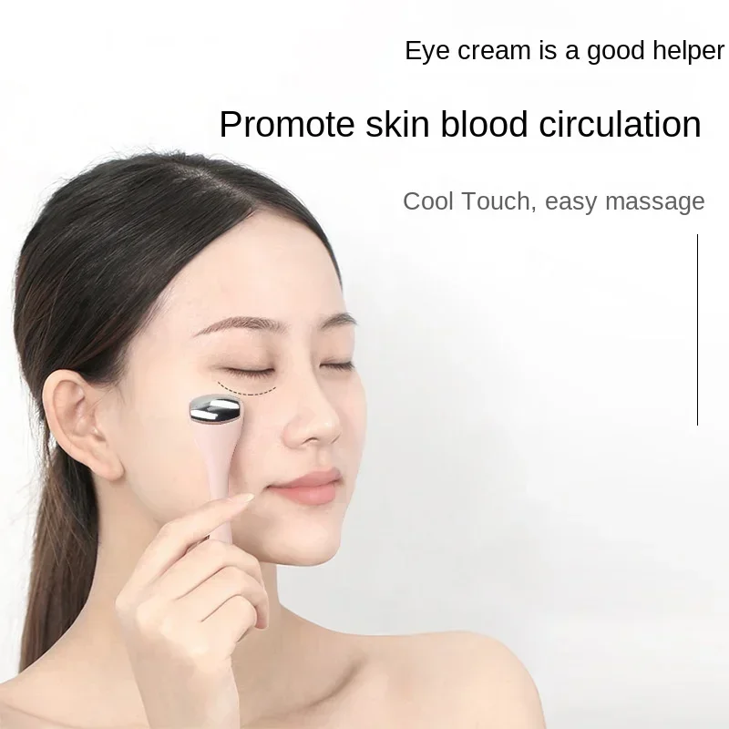 Beauty Glazed Makeup - ไม้หน้ากากปิดหน้าทาครีมต่อต้านริ้วรอยรอบดวงตาไม้พายผสมทองคำสีกุหลาบครีมทารอบดวงตาเครื่องมือตักความงาม