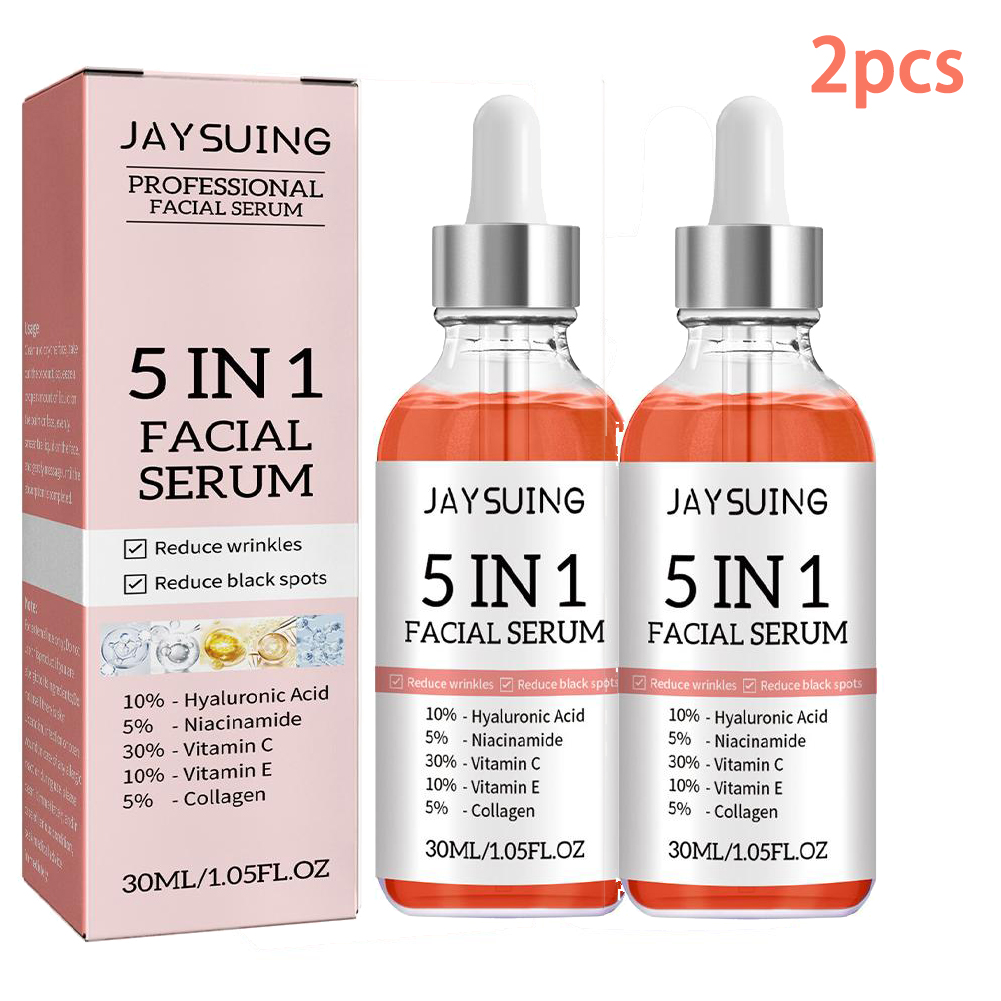 Vitamin C Serum Face - เซรั่มบำรุงผิวหน้า 5 in 1 วิตามินซี ช่วยให้ความชุ่มชื้น