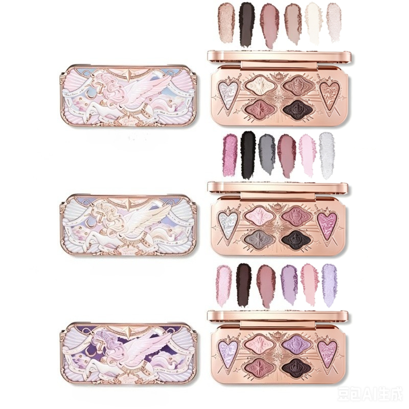 Eyeshadow Glitter Pigment - พาเลทอายแชโดว์ Flower Knows Knight Unicorn เนื้อแมทท์