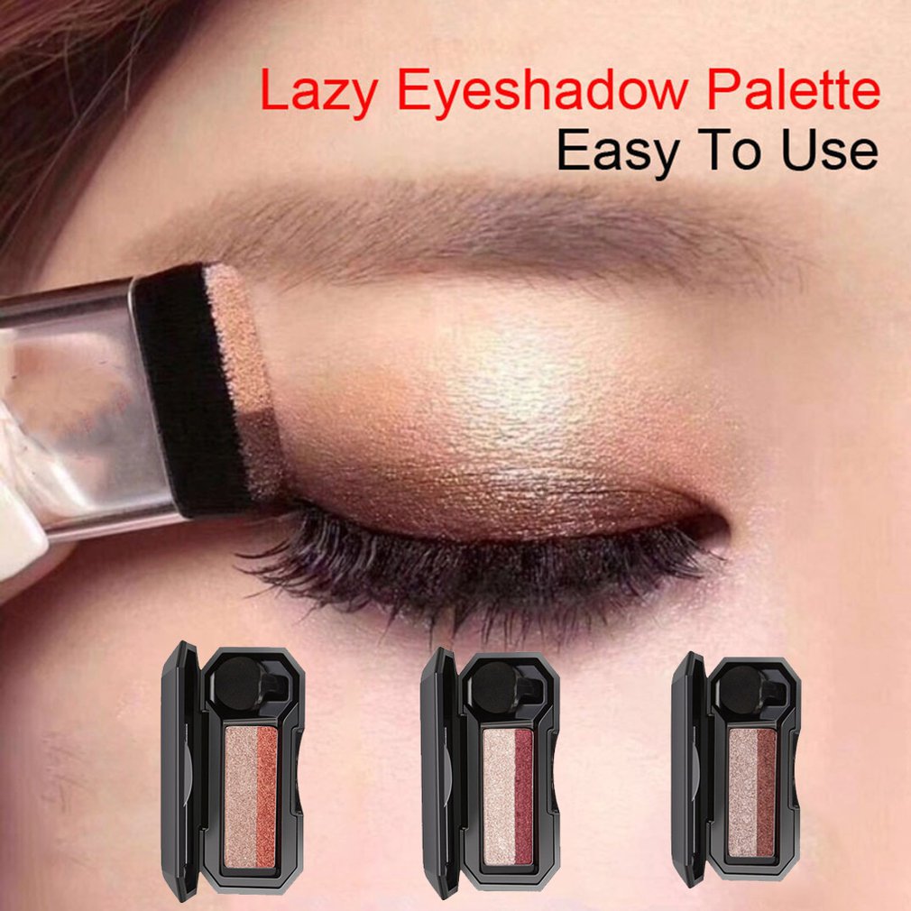 Eyeshadow Glitter Pigment - DNM Double Color Lazy Eyeshadow with