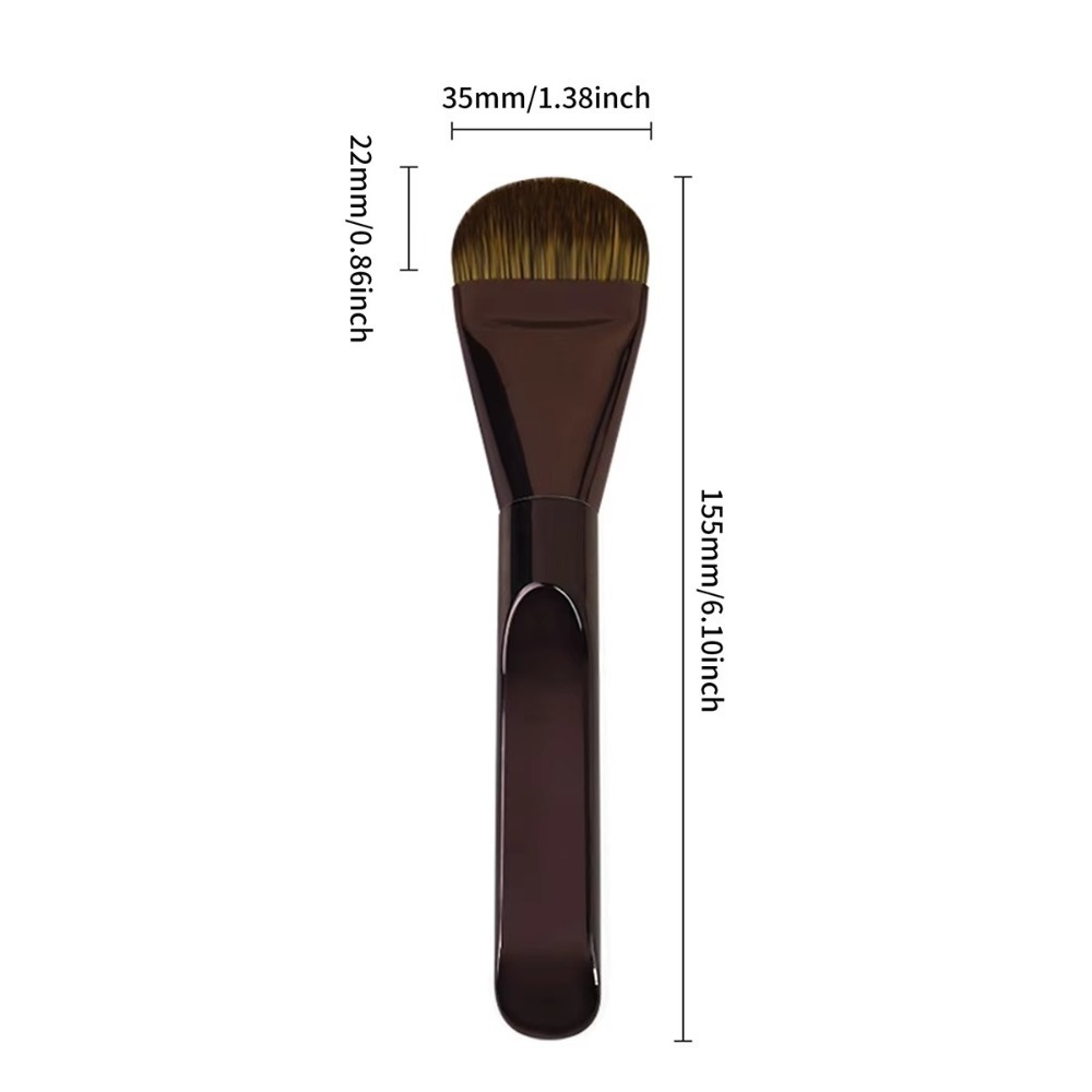 Beauty Mark Makeup - แปรงรองพื้นแบบบางพิเศษ หัวแปรงกว้าง ไม่ทิ้งรอย แปรงคอนซีลเลอร์ ไม่มีแป้ง ขนแปรงนุ่ม