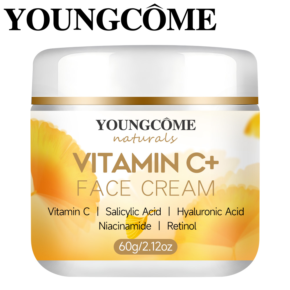 Vitamin C Serum Face - YOUNGCOMEN วิตามินซีครีมทาหน้าเรตินอล มอยส์เจอร์ไรซิ่ง เฟิร์มมิ่ง ไฮยาลูโรนิค ไลท์เทนนิ่ง