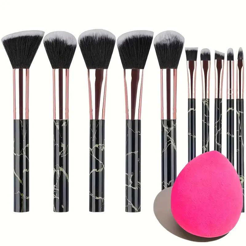 ชุดแปรงหินอ่อน 10 ชิ้น + บลัชอ - Beauty Makeup Gift Sets บทวิจารณ์และราคา