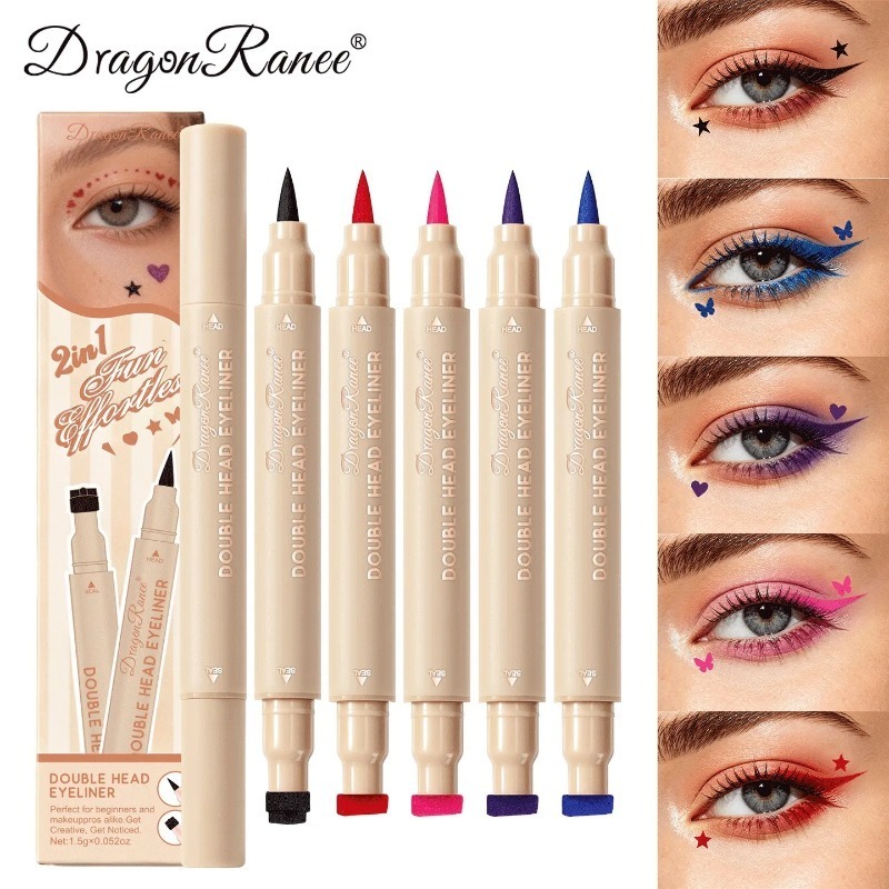 อายไลเนอร์แบบสองหัว ลายดาว หัว - Beauty Mark Makeup บทวิจารณ์และราคา