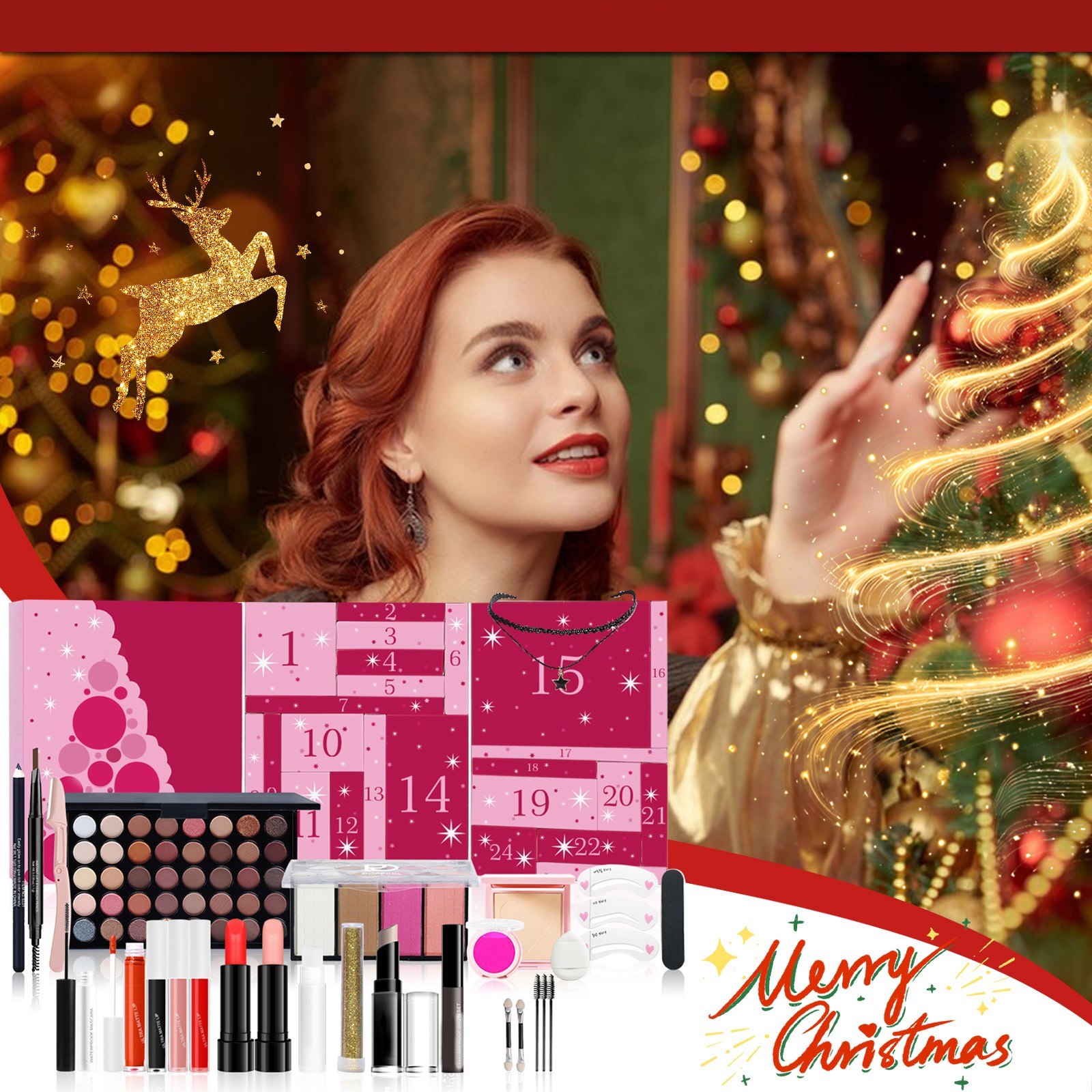 สาวแต่งหน้า Advent ปฏิทิน Surp - Beauty Makeup School บทวิจารณ์และราคา