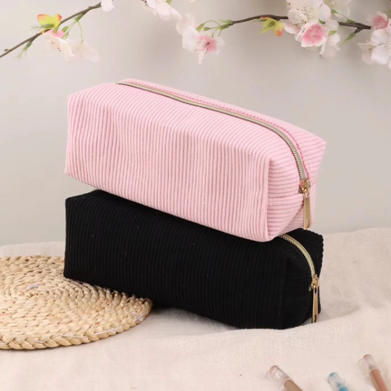 กระเป๋าเครื่องสำอางผ้าลูกฟูกพก - Beauty Makeup School บทวิจารณ์และราคา