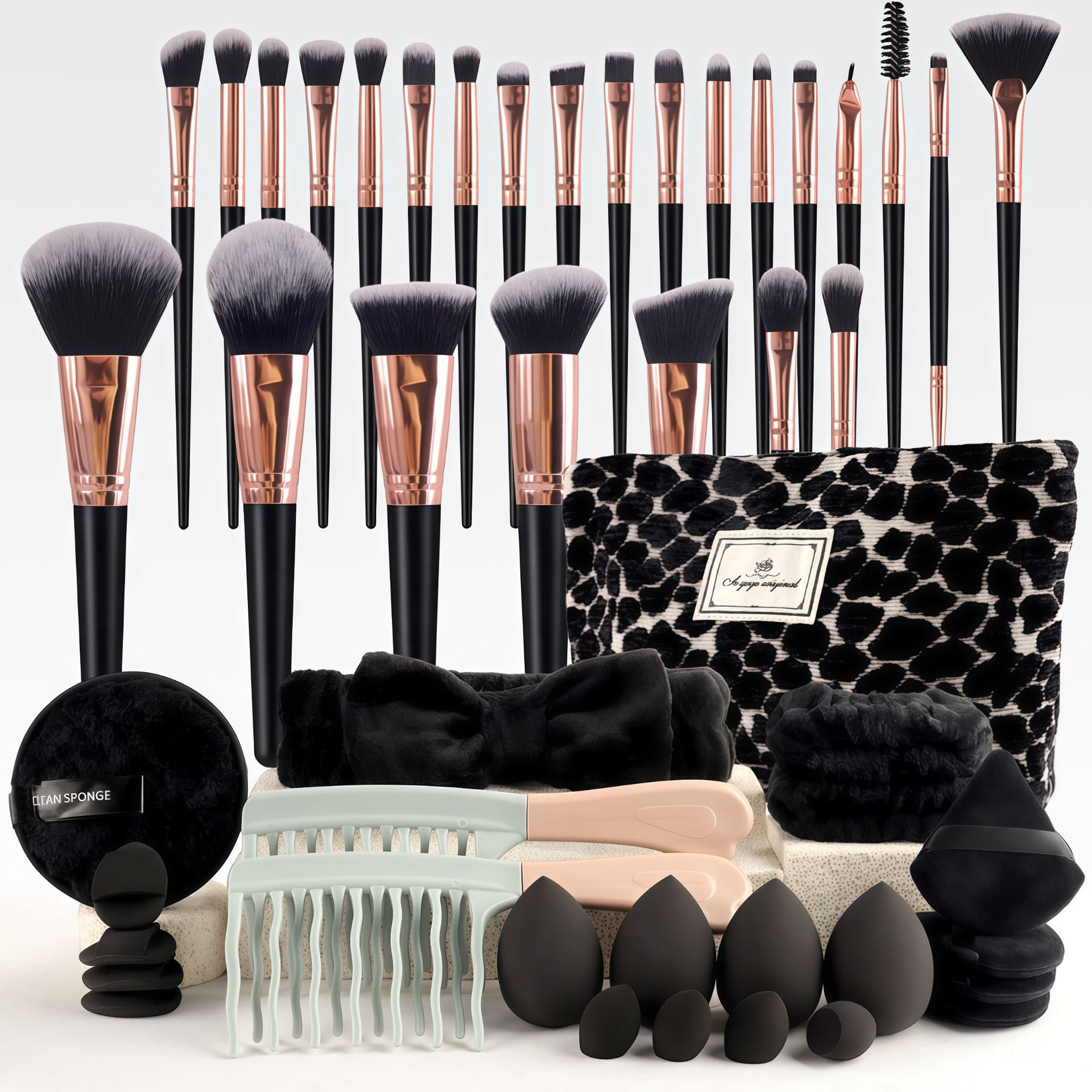 ชุดแปรงแต่งหน้าสไตล์หรูหรา ชุด - Makeup Beauty Set บทวิจารณ์และราคา