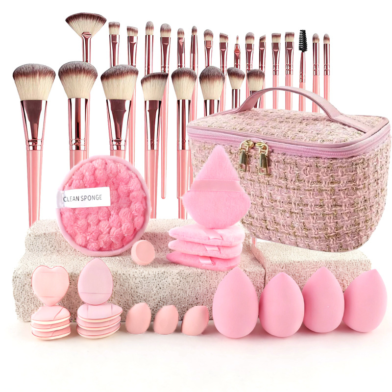 ชุดแปรงแต่งหน้าสไตล์หรูหรา ชุด - Makeup Beauty Set บทวิจารณ์และราคา