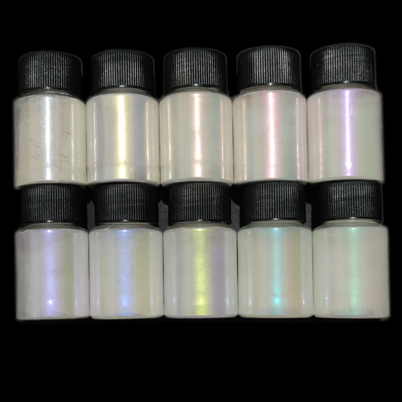 ผงสีรุ้ง 6 สี ผงไมก้าโพลาไรซ์  - Eyeshadow Glitter Pigment บทวิจารณ์และราคา