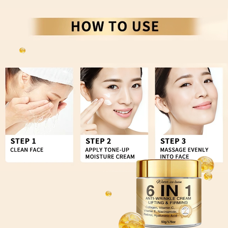 ครีมลดริ้วรอย 6-in-1 ยกกระชับ  - Vitamin C Serum Face บทวิจารณ์และราคา