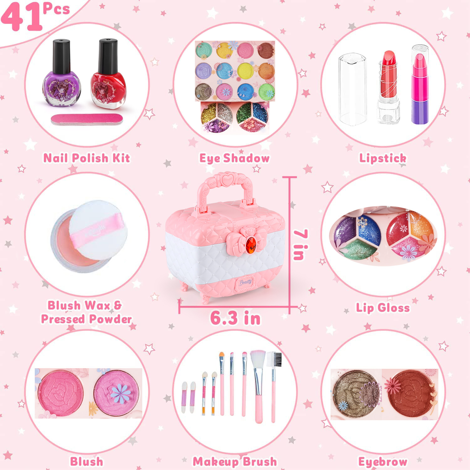 ชุดของเล่นแต่งหน้าสำหรับเด็กผู - Beauty Makeup Usa บทวิจารณ์และราคา