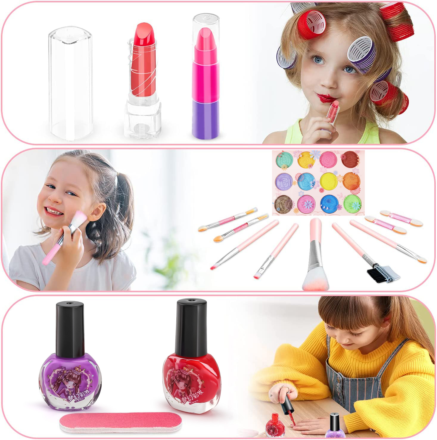 ชุดของเล่นแต่งหน้าสำหรับเด็กผู - Beauty Makeup Usa บทวิจารณ์และราคา