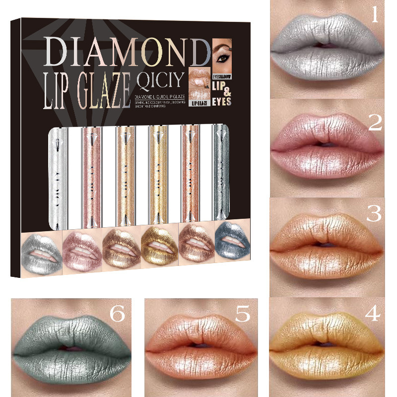 ลิปกลอส 6 สี ชิมเมอร์ ใช้ได้หล - Eyeshadow Glitter Pigment บทวิจารณ์และราคา