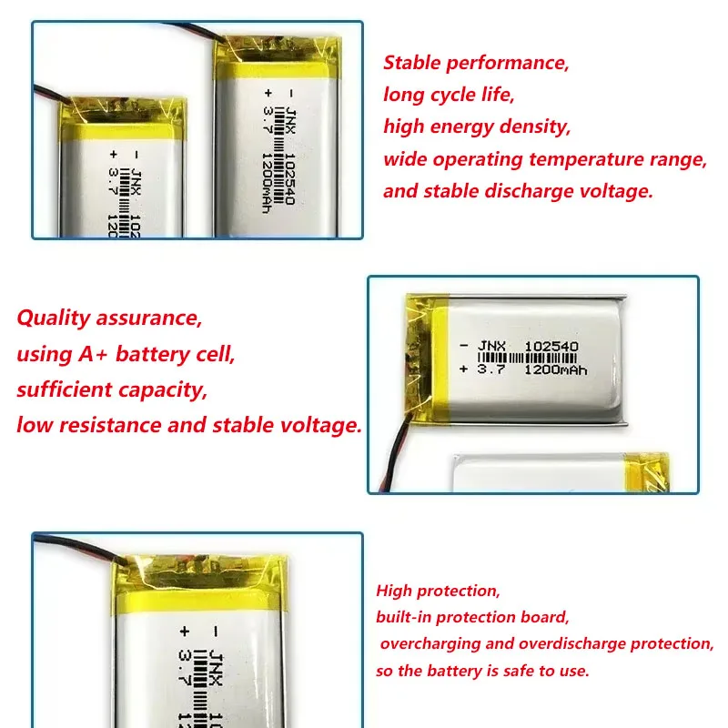 102540 3.7V 1200mAh แบตเตอรี่โ - Beauty Makeup Camera บทวิจารณ์และราคา