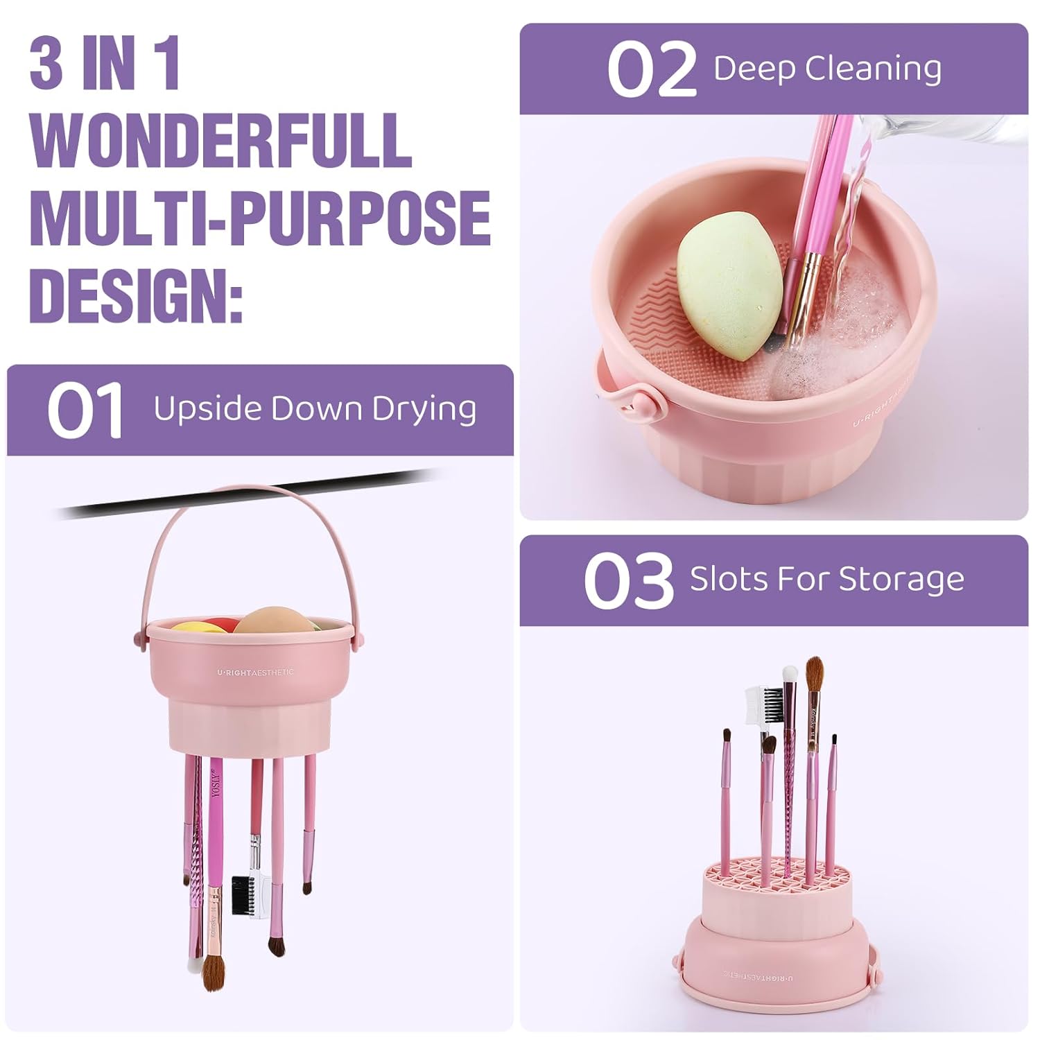 ชุดอุปกรณ์ทำความสะอาดแปรงแต่งห - Makeup Beauty Set บทวิจารณ์และราคา