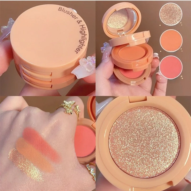 พาเลทบลัชออนไฮไลท์เตอร์ 3 in 1 - Eyeshadow Glitter Pigment บทวิจารณ์และราคา