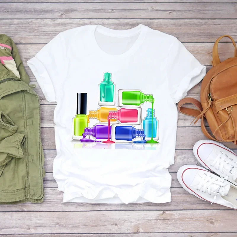 เสื้อยืดสีขาวแขนสั้นแฟชั่นขนาด - Makeup Plus Beauty บทวิจารณ์และราคา
