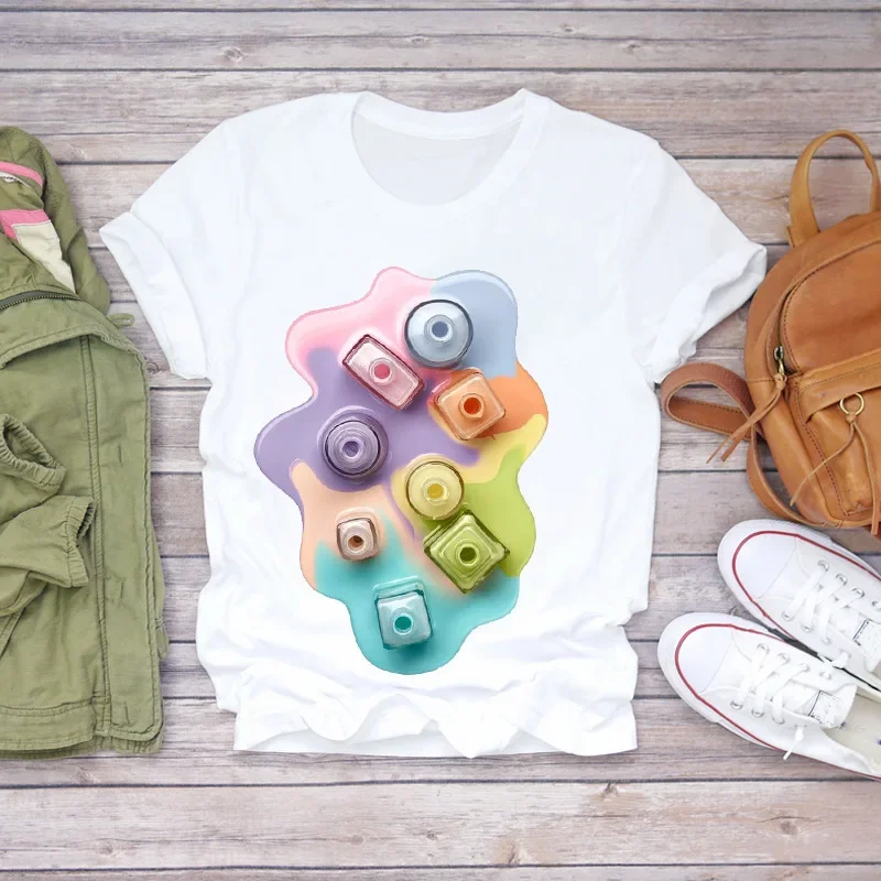 เสื้อยืดสีขาวแขนสั้นแฟชั่นขนาด - Makeup Plus Beauty บทวิจารณ์และราคา