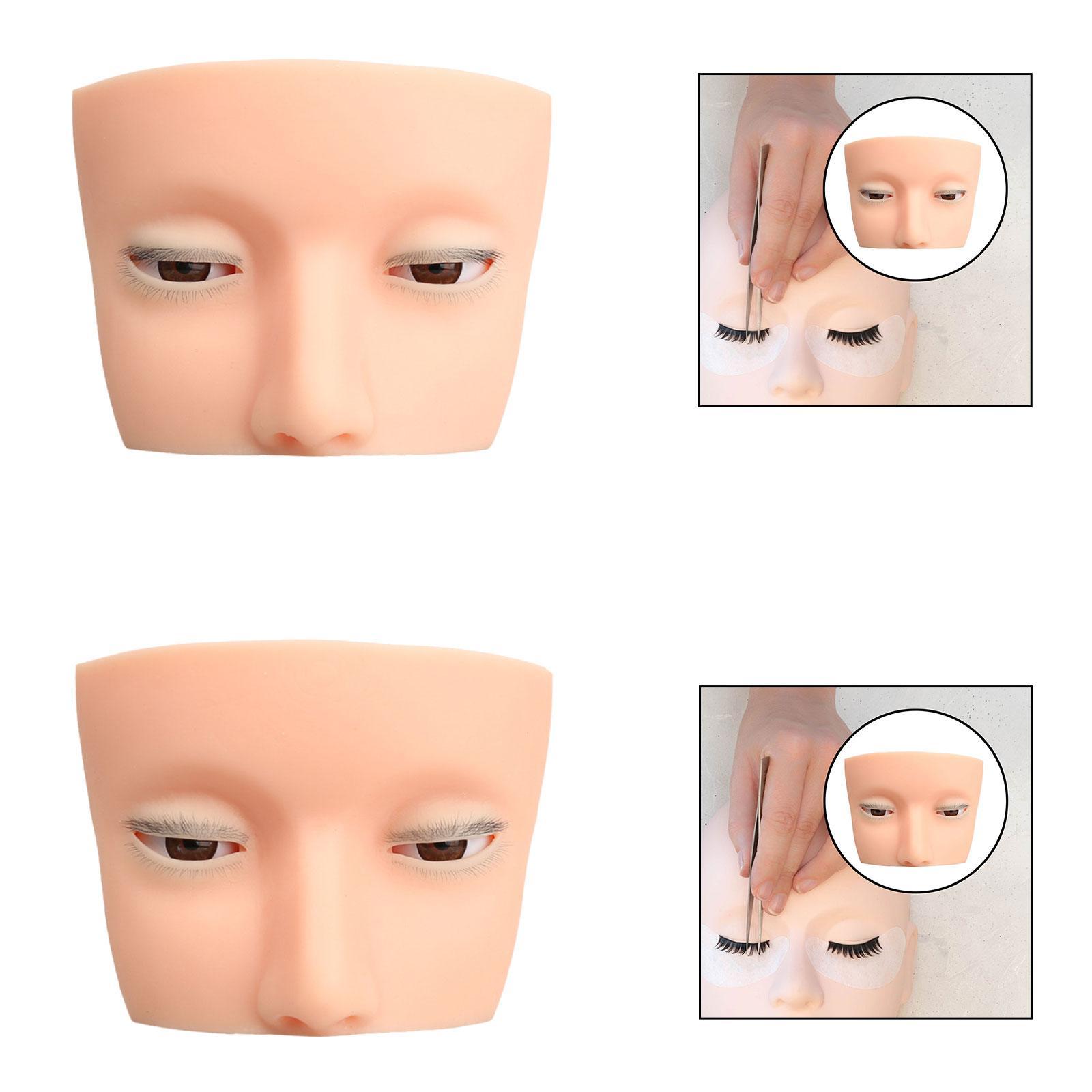 หัวหุ่นซิลิโคนสำหรับฝึกติดขนตา - Beauty Makeup School บทวิจารณ์และราคา