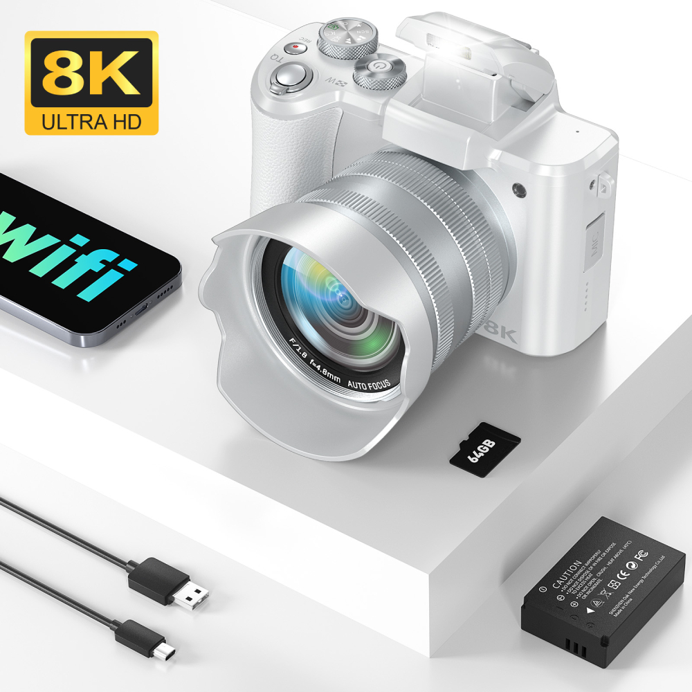 กล้องดิจิตอล 8K สําหรับการถ่าย - Beauty Makeup Camera บทวิจารณ์และราคา