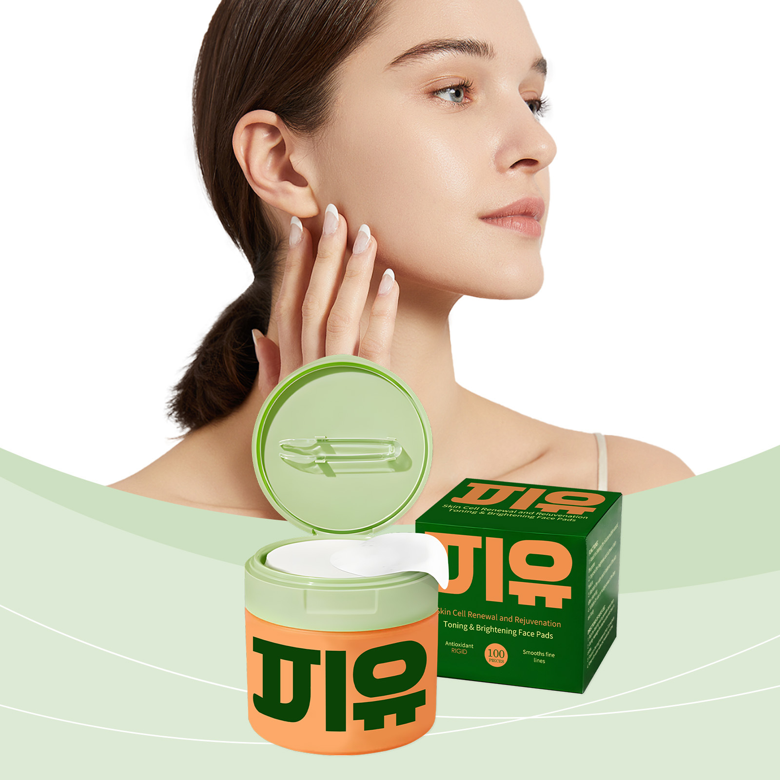 แผ่นสำลีเช็ดหน้าใบบัวบก ลดเลือ - Beauty Glazed Makeup บทวิจารณ์และราคา