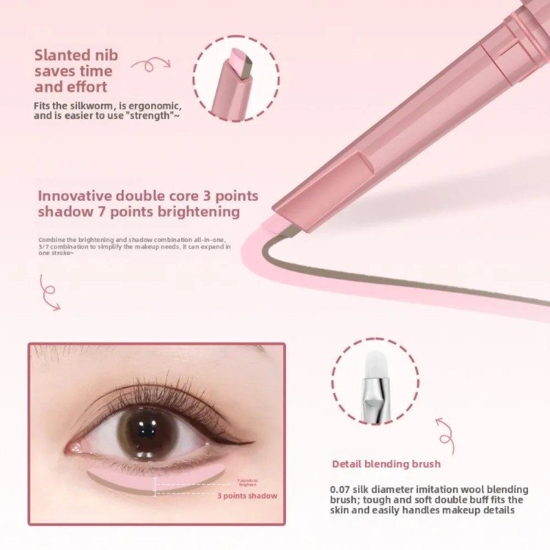 ปากกาเขียนขอบตา 2in1 แบบกันน้ำ - Eyeshadow Glitter Pigment บทวิจารณ์และราคา