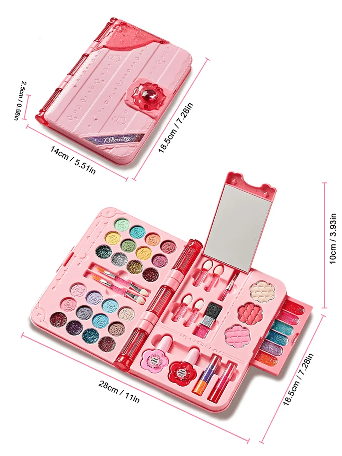 ชุดเครื่องสำอางเด็กแบบล้างออกไ - Beauty Makeup School บทวิจารณ์และราคา