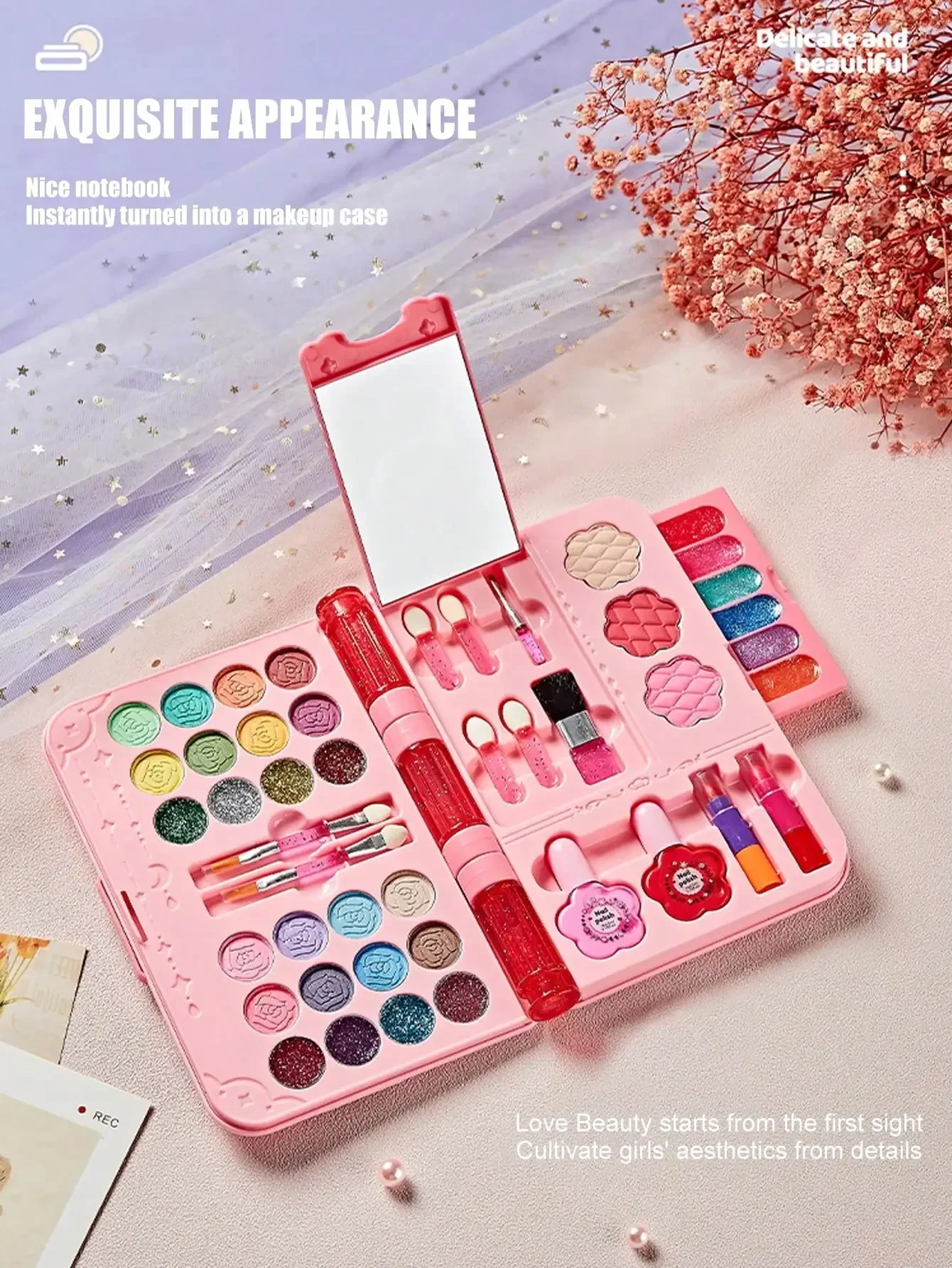 ชุดเครื่องสำอางเด็กแบบล้างออกไ - Beauty Makeup School บทวิจารณ์และราคา